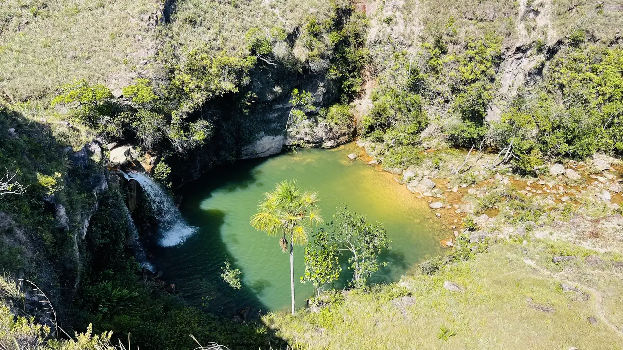 A waterfall pool in La Gran Sabana